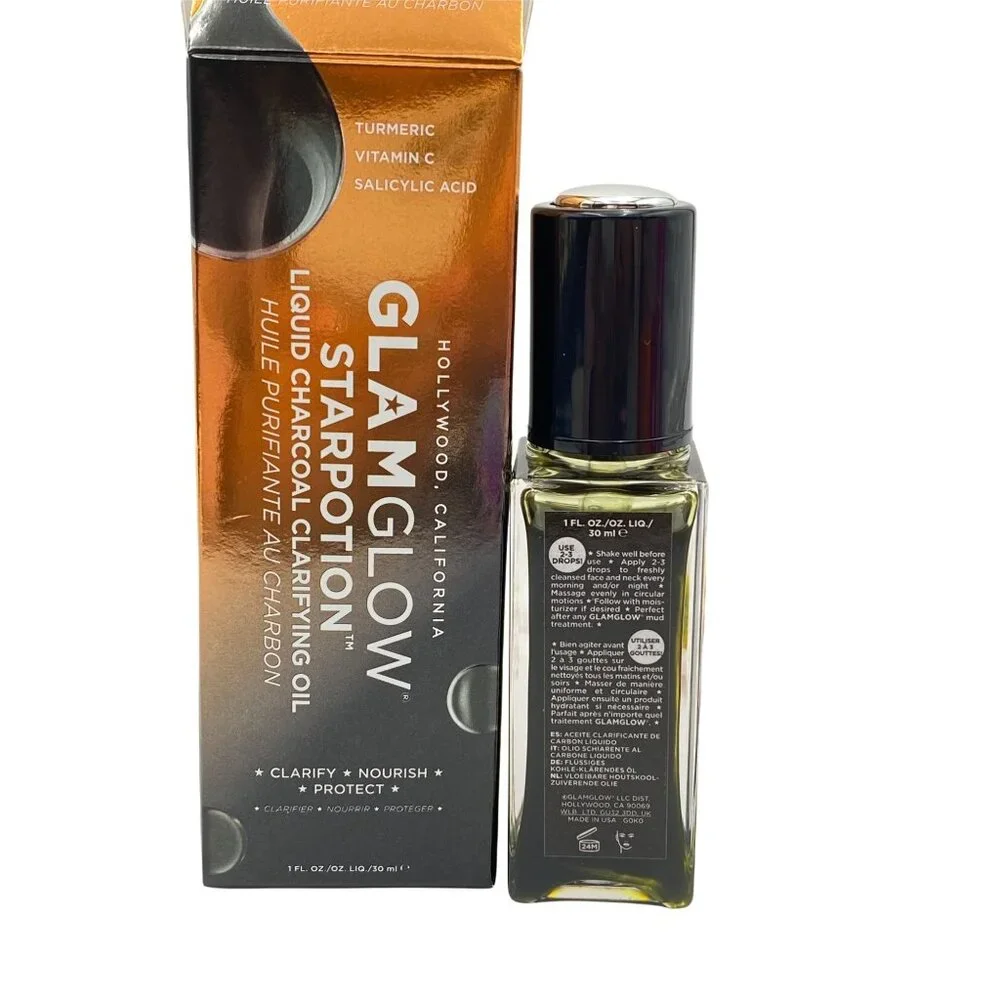 Glamglow Starpotion Liquid Charcoal Clarifying Oil 1.0 oz